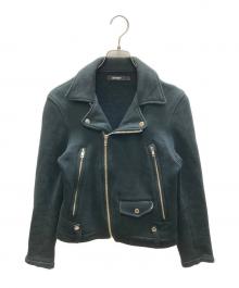 CUNE（キューン）の古着「裏起毛ライダースジャケット」｜ブラック