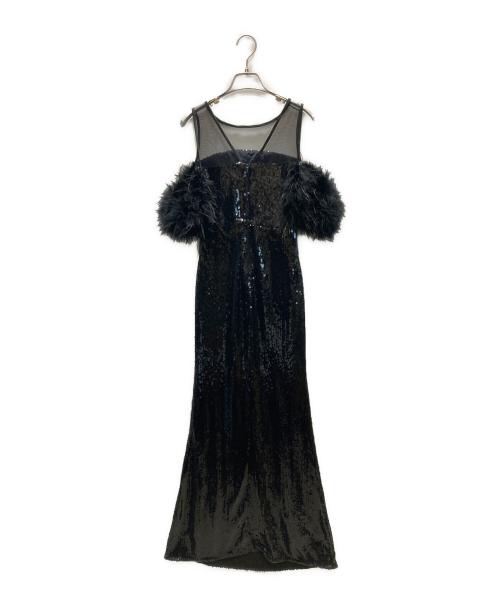 LEJA LUXE（レジャ リュクス）LEJA LUXE (レジャ リュクス) スパンコールワンピース ブラック サイズ:SIZE S 未使用品の古着・服飾アイテム