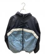 NIKEナイキ）の古着「ナイロンジャケット」｜ブラック×ブルー