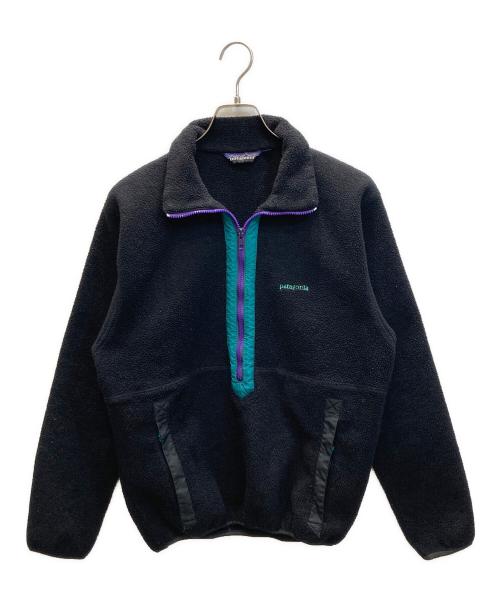 Patagonia（パタゴニア）Patagonia (パタゴニア) ハーフジッププルオーバーフリースジャケット ブラック サイズ:Sの古着・服飾アイテム