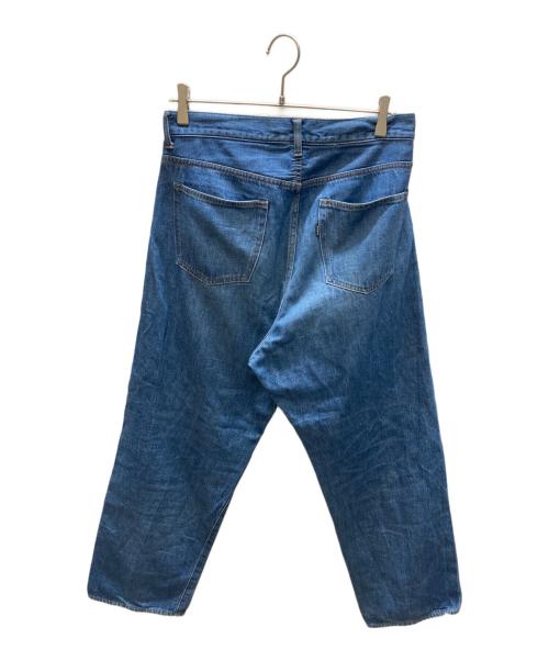 YAECA（ヤエカ）YAECA (ヤエカ) コットンリネン ワイドストレート デニムパンツ インディゴ サイズ:SIZE 33の古着・服飾アイテム