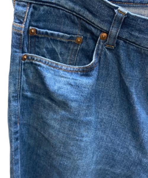 YAECA（ヤエカ）YAECA (ヤエカ) コットンリネン ワイドストレート デニムパンツ インディゴ サイズ:SIZE 33の古着・服飾アイテム