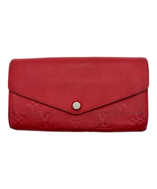 LOUIS VUITTON（ルイ ヴィトン）LOUIS VUITTON (ルイ ヴィトン) ポルトフォイユ・サラ 長財布 レッド サイズ:下記参照の古着・服飾アイテム