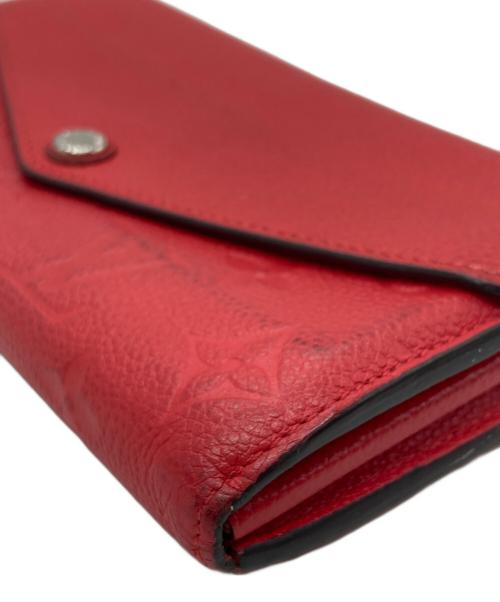 LOUIS VUITTON（ルイ ヴィトン）LOUIS VUITTON (ルイ ヴィトン) ポルトフォイユ・サラ 長財布 レッド サイズ:下記参照の古着・服飾アイテム