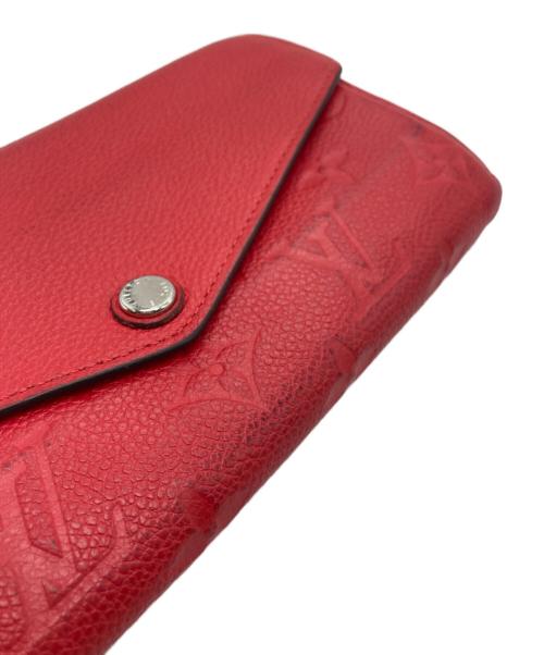 LOUIS VUITTON（ルイ ヴィトン）LOUIS VUITTON (ルイ ヴィトン) ポルトフォイユ・サラ 長財布 レッド サイズ:下記参照の古着・服飾アイテム