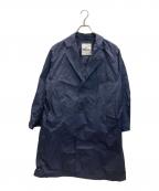 ORCIVALオーシバル）の古着「LIGHT NYLON WASHER BELTED COAT」｜ネイビー