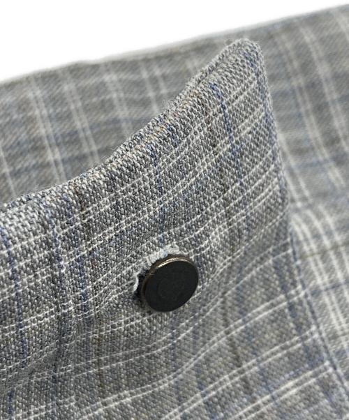 YOKE（ヨーク）YOKE (ヨーク) HI WAIST BELTED TROUSERS グレー サイズ:SIZE 2の古着・服飾アイテム