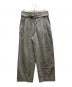 YOKE（ヨーク）の古着「HI WAIST BELTED TROUSERS」｜グレー