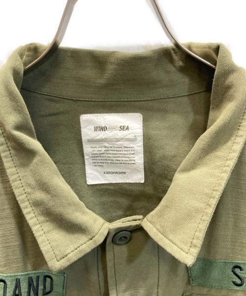 WIND AND SEA（ウィンダンシー）WIND AND SEA (ウィンダンシー) ミリタリージャケット グリーン サイズ:SIZE XLの古着・服飾アイテム