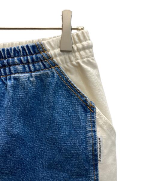 ALEXANDER WANG（アレキサンダー・ワン）ALEXANDER WANG (アレキサンダー・ワン) デニム イージー ジョガー パンツ インディゴ×ホワイト サイズ:SIZE XSの古着・服飾アイテム