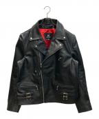 MO-LAWSモローズ）の古着「バッファローレザーライダースジャケット」｜ブラック