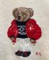 中古・古着 POLO RALPH LAUREN (ポロ・ラルフローレン) ポロベア刺繍ニット ベージュ×レッド サイズ:M：20000円