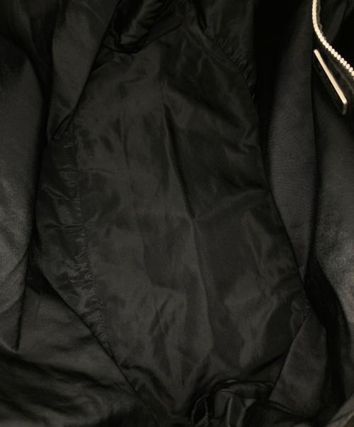 PRADA（プラダ）PRADA (プラダ) レザーハンドル ナイロントートバッグ ブラック サイズ:下記参照の古着・服飾アイテム