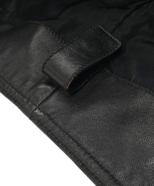 PRADA（プラダ）PRADA (プラダ) レザーハンドル ナイロントートバッグ ブラック サイズ:下記参照の古着・服飾アイテム