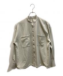 JOURNAL STANDARD（ジャーナルスタンダード）の古着「ウーリッシュツイルタックボリュームシャツ」｜ベージュ