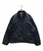 SUPREME×b.b.Simonシュプリーム×ビービーサイモン）の古着「QUILTED WORK JACKET キルテッドワークジャケット」｜ブラック