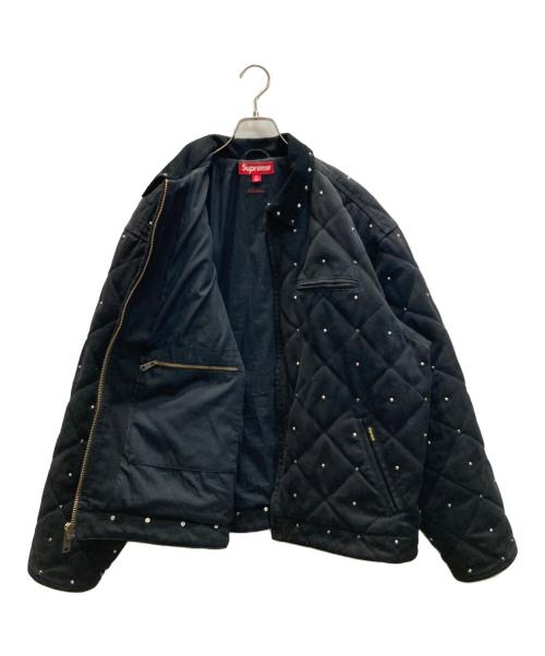 SUPREME（シュプリーム）Supreme (シュプリーム) b.b.simon (ビービーサイモン) QUILTED WORK JACKET キルテッドワークジャケット ブラック サイズ:SIZE XLの古着・服飾アイテム