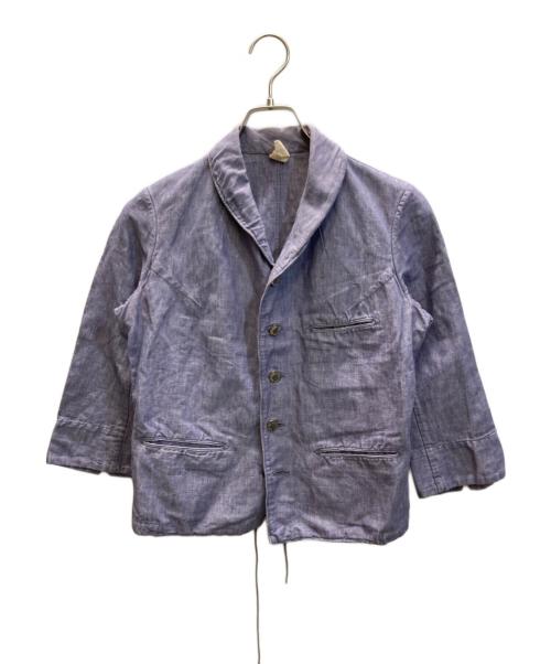 45rpm（45アールピーエム）45rpm (45アールピーエム) リネン混 インディゴ染め ダンガリージャケット インディゴ サイズ:SIZE 2の古着・服飾アイテム