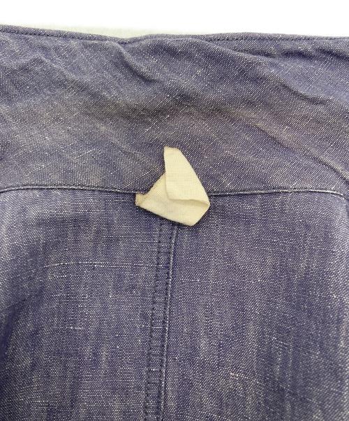 45rpm（45アールピーエム）45rpm (45アールピーエム) リネン混 インディゴ染め ダンガリージャケット インディゴ サイズ:SIZE 2の古着・服飾アイテム