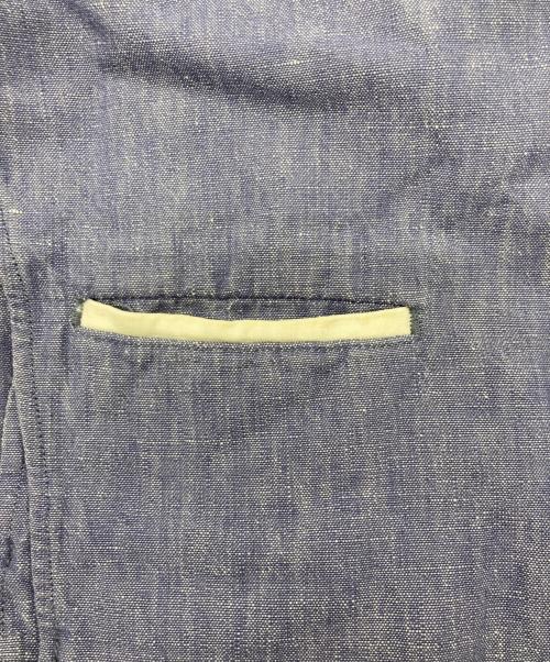 45rpm（45アールピーエム）45rpm (45アールピーエム) リネン混 インディゴ染め ダンガリージャケット インディゴ サイズ:SIZE 2の古着・服飾アイテム