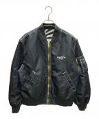 SUPREMEシュプリーム）の古着「Contrast Stitch Reversible MA-1 Jacket」｜ブラック×ホワイト