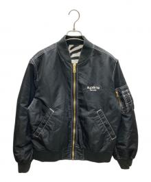 SUPREME（シュプリーム）の古着「Contrast Stitch Reversible MA-1 Jacket」｜ブラック×ホワイト