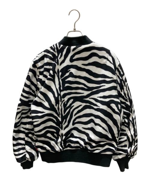SUPREME（シュプリーム）Supreme (シュプリーム) Contrast Stitch Reversible MA-1 Jacket ブラック×ホワイト サイズ:Sの古着・服飾アイテム