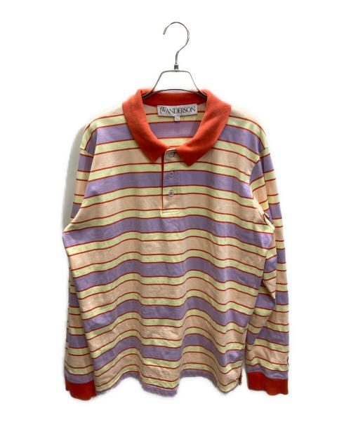 J.W.ANDERSON（ジェイダブリューアンダーソン）J.W.ANDERSON (ジェイダブリューアンダーソン) マルチボーダーポロシャツ マルチカラー サイズ:SIZE Mの古着・服飾アイテム