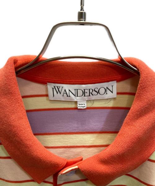 J.W.ANDERSON（ジェイダブリューアンダーソン）J.W.ANDERSON (ジェイダブリューアンダーソン) マルチボーダーポロシャツ マルチカラー サイズ:SIZE Mの古着・服飾アイテム