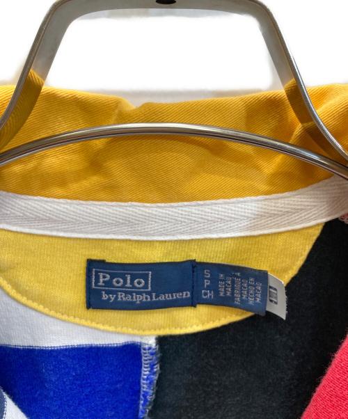 POLO RALPH LAUREN（ポロ・ラルフローレン）POLO RALPH LAUREN (ポロ・ラルフローレン) パッチワークボーダーポロシャツ マルチカラー サイズ:SIZE Sの古着・服飾アイテム