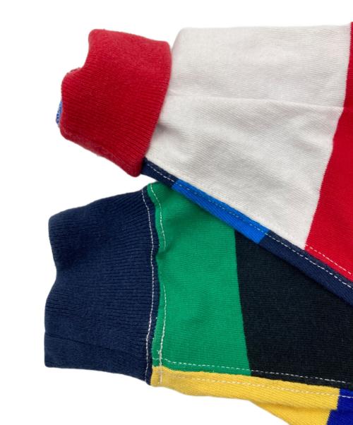 POLO RALPH LAUREN（ポロ・ラルフローレン）POLO RALPH LAUREN (ポロ・ラルフローレン) パッチワークボーダーポロシャツ マルチカラー サイズ:SIZE Sの古着・服飾アイテム