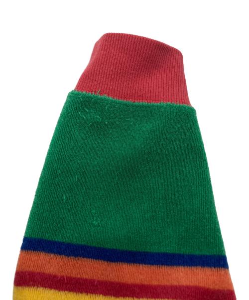 POLO RALPH LAUREN（ポロ・ラルフローレン）POLO RALPH LAUREN (ポロ・ラルフローレン) パイルボーダークロップドポロシャツ マルチカラー サイズ:SIZE XSの古着・服飾アイテム