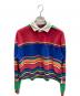POLO RALPH LAUREN（ポロ・ラルフローレン）の古着「パイルボーダークロップドポロシャツ」｜マルチカラー