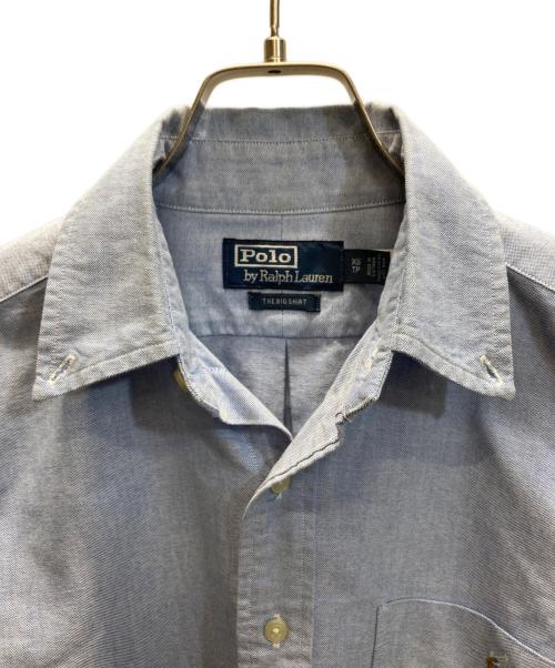 POLO RALPH LAUREN（ポロ・ラルフローレン）POLO RALPH LAUREN (ポロ・ラルフローレン) OX BD  L/S THE BIG SHIRT ブルー サイズ:SIZE XSの古着・服飾アイテム