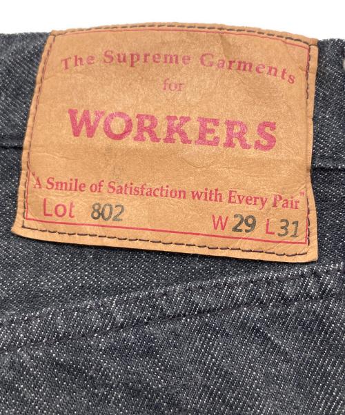 WORKERS（ワーカーズ）WORKERS (ワーカーズ) 802デニムパンツ ブラック サイズ:size29の古着・服飾アイテム