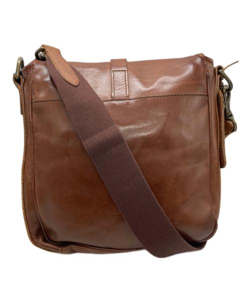 POLO RALPH LAUREN（ポロ・ラルフローレン）POLO RALPH LAUREN (ポロ・ラルフローレン) オールレザー フラップショルダーバッグ ブラウン サイズ:下記参照の古着・服飾アイテム