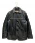 AVIREX（アヴィレックス）の古着「COWHIDE CARCOAT VINTAGE FINISH」｜ブラック