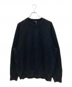 UMEDAウメダ）の古着「7GG CREW NECK PULLOVER」｜ブラック
