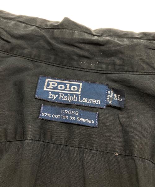 POLO RALPH LAUREN（ポロ・ラルフローレン）POLO RALPH LAUREN (ポロ・ラルフローレン) CROSS レギュラーカラーシャツ ブラック サイズ:SIZE XLの古着・服飾アイテム
