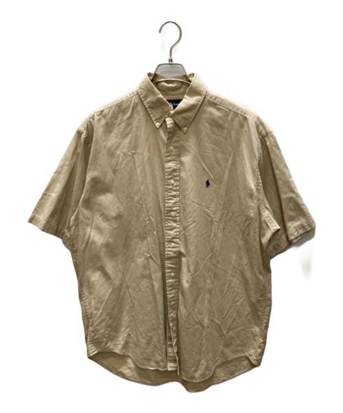 POLO RALPH LAUREN（ポロ・ラルフローレン）POLO RALPH LAUREN (ポロ・ラルフローレン) BLAIRE ボタンダウンシャツ ベージュ サイズ:Lの古着・服飾アイテム