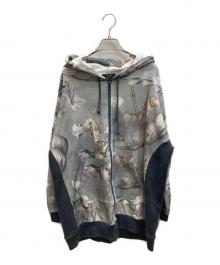 MILK BOY（ミルクボーイ）の古着「総柄ジップパーカー」｜マルチカラー