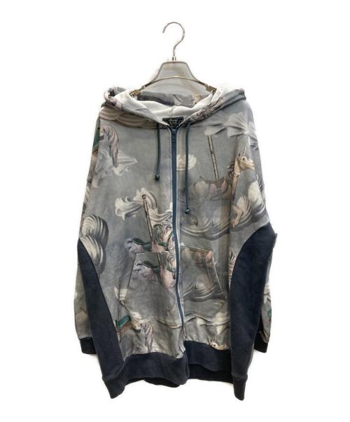 MILK BOY（ミルクボーイ）MILK BOY (ミルクボーイ) 総柄ジップパーカー マルチカラー サイズ:SIZE Lの古着・服飾アイテム