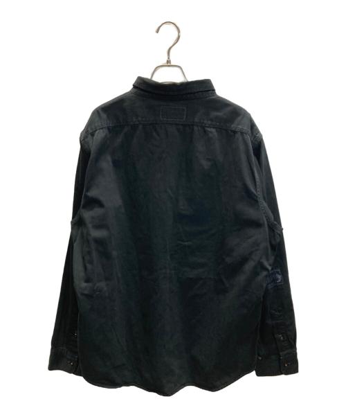 POLO COUNTRY（ポロカントリー）POLO COUNTRY (ポロカントリー) リペア加工ワークシャツ ブラック サイズ:SIZE XLの古着・服飾アイテム