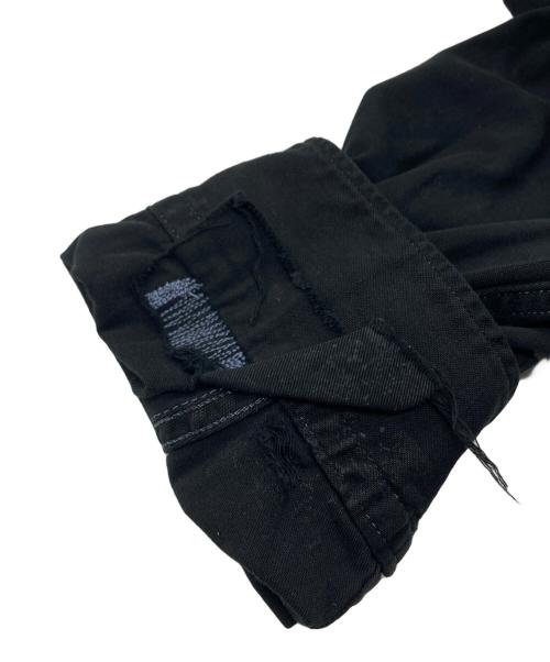 POLO COUNTRY（ポロカントリー）POLO COUNTRY (ポロカントリー) リペア加工ワークシャツ ブラック サイズ:SIZE XLの古着・服飾アイテム