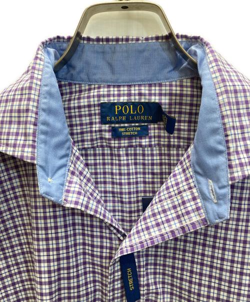 POLO RALPH LAUREN（ポロ・ラルフローレン）POLO RALPH LAUREN (ポロ・ラルフローレン) チェックシャツ パープル×ホワイト サイズ:Ｓ 未使用品の古着・服飾アイテム