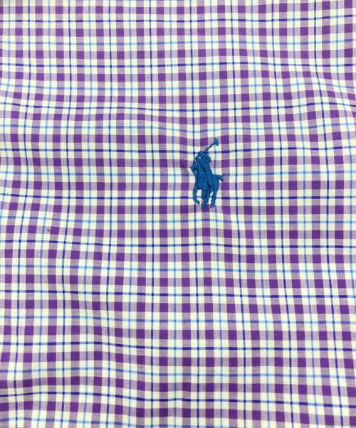 POLO RALPH LAUREN（ポロ・ラルフローレン）POLO RALPH LAUREN (ポロ・ラルフローレン) チェックシャツ パープル×ホワイト サイズ:Ｓ 未使用品の古着・服飾アイテム