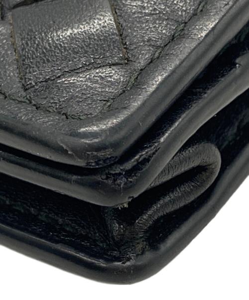 BOTTEGA VENETA（ボッテガベネタ）BOTTEGA VENETA (ボッテガベネタ) イントレチャート 長財布 ブラック サイズ:下記参照の古着・服飾アイテム