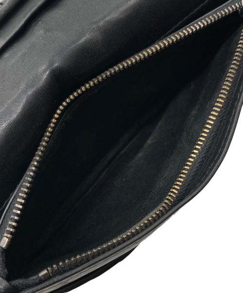 BOTTEGA VENETA（ボッテガベネタ）BOTTEGA VENETA (ボッテガベネタ) イントレチャート 長財布 ブラック サイズ:下記参照の古着・服飾アイテム