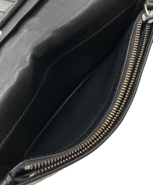 BOTTEGA VENETA（ボッテガベネタ）BOTTEGA VENETA (ボッテガベネタ) イントレチャート 長財布 ブラック サイズ:下記参照の古着・服飾アイテム