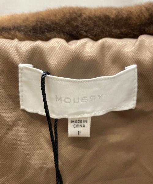 moussy（マウジー）moussy (マウジー) FAUX FUR スタンドカラージャケット ブラウン サイズ:size  FREE 未使用品の古着・服飾アイテム